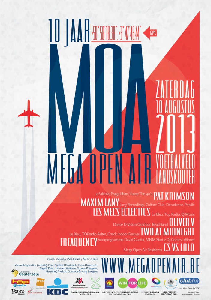 de affiche van MOA 2013 - een ontwerp van Fréderic Louis