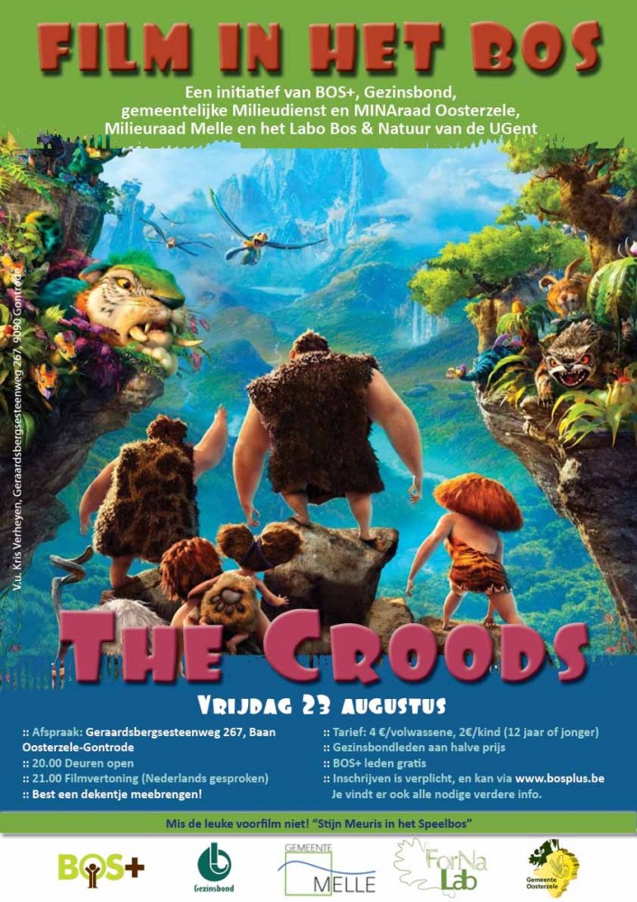The Croods, vrijdag 23 augustus in het Aelmoesenijebos