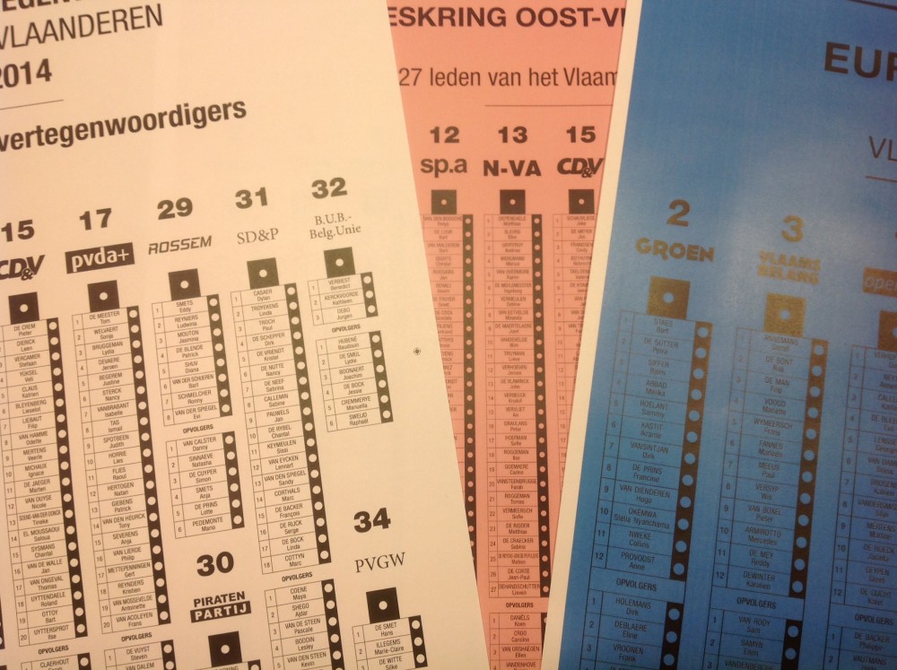 Europese, federale en Vlaamse verkiezingen op zondag 25 mei
