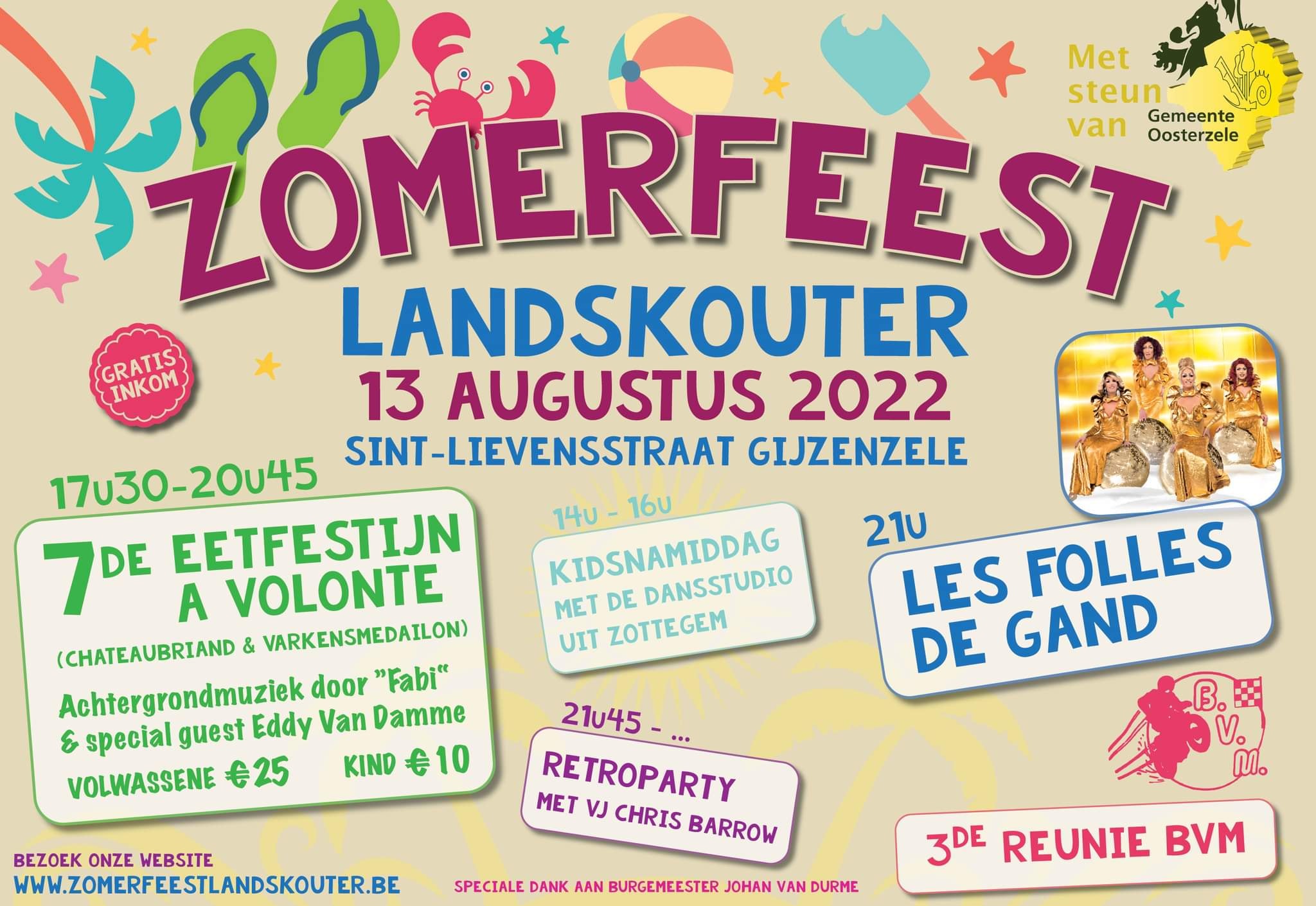 Zomerfeest Landskouter op 13/8 landskouter.belandskouter.be